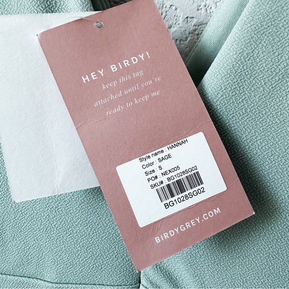 Birdy Grey Hannah Dress in Sage Green Bridesmaid Cocktail Prom - Picture 5 of 5